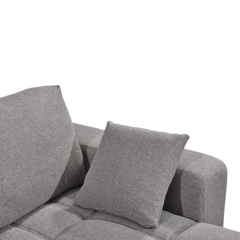 Canapea extensibilă Belda, colț reversibil, cu depozitare, Diverse culori, 246x138x82 cm - Gri | SKU: 389-000019 | Canapea extensibilă Belda, colț reversibil, cu depozitare, 246x138x82 cm, varianta Gri, produs pentru amenajarea locuinței, disponibil online în România la CasaMob