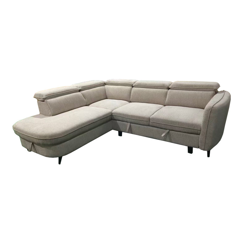 Canapea extensibilă Napia, colț dreapta, Diverse culori, 249x210x98 cm - Bej | SKU: 371-000040 | Canapea extensibilă Napia, colț dreapta, 249x210x98 cm, varianta Bej, produs pentru amenajarea locuinței, disponibil online în România la CasaMob
