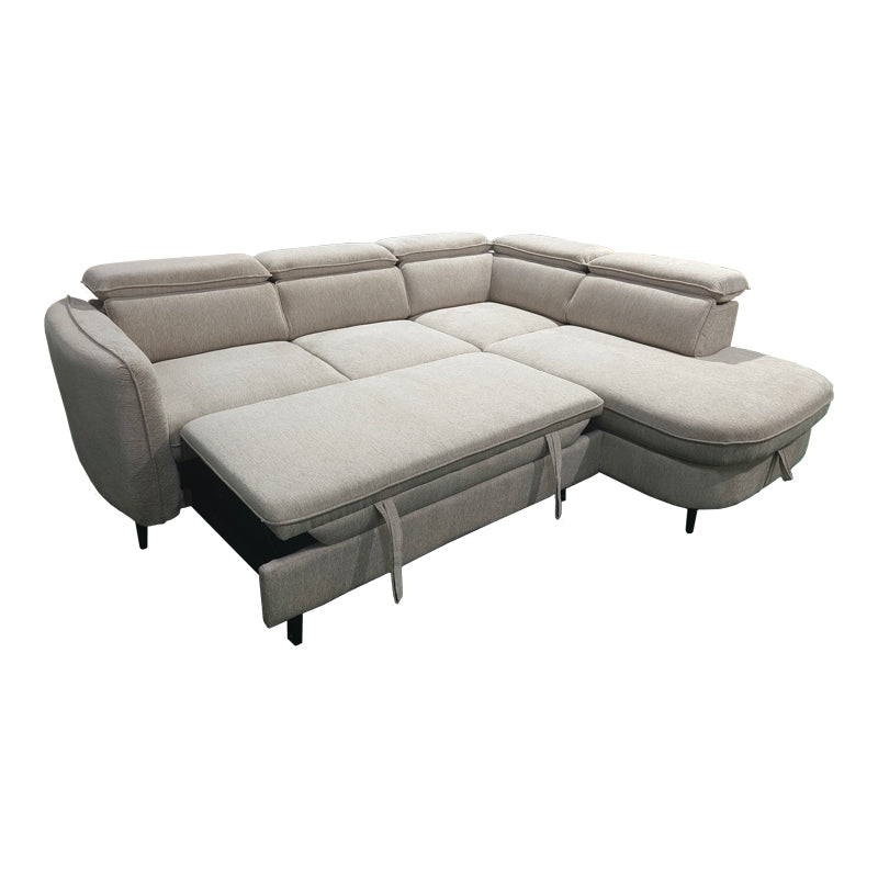 Canapea extensibilă Napia, colț stânga, Diverse culori, 249x210x98 cm - Bej | SKU: 371-000039 | Canapea extensibilă Napia, colț stânga, 249x210x98 cm, varianta Bej, produs pentru amenajarea locuinței, disponibil online în România la CasaMob