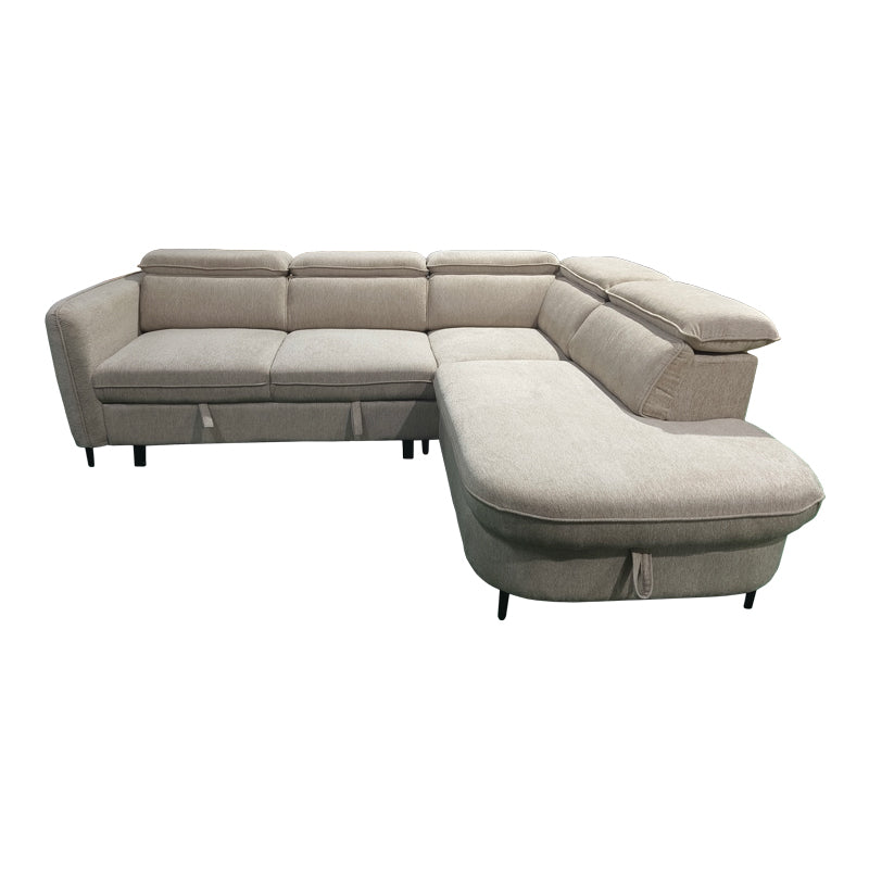 Canapea extensibilă Napia, colț stânga, Diverse culori, 249x210x98 cm - Bej | SKU: 371-000039 | Canapea extensibilă Napia, colț stânga, 249x210x98 cm, varianta Bej, produs pentru amenajarea locuinței, disponibil online în România la CasaMob