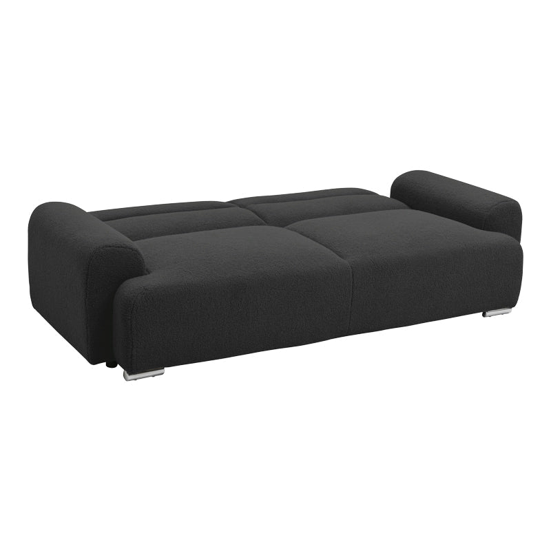 Canapea Harmonious, Stofa teddy, Antracit, 224x92x81 cm