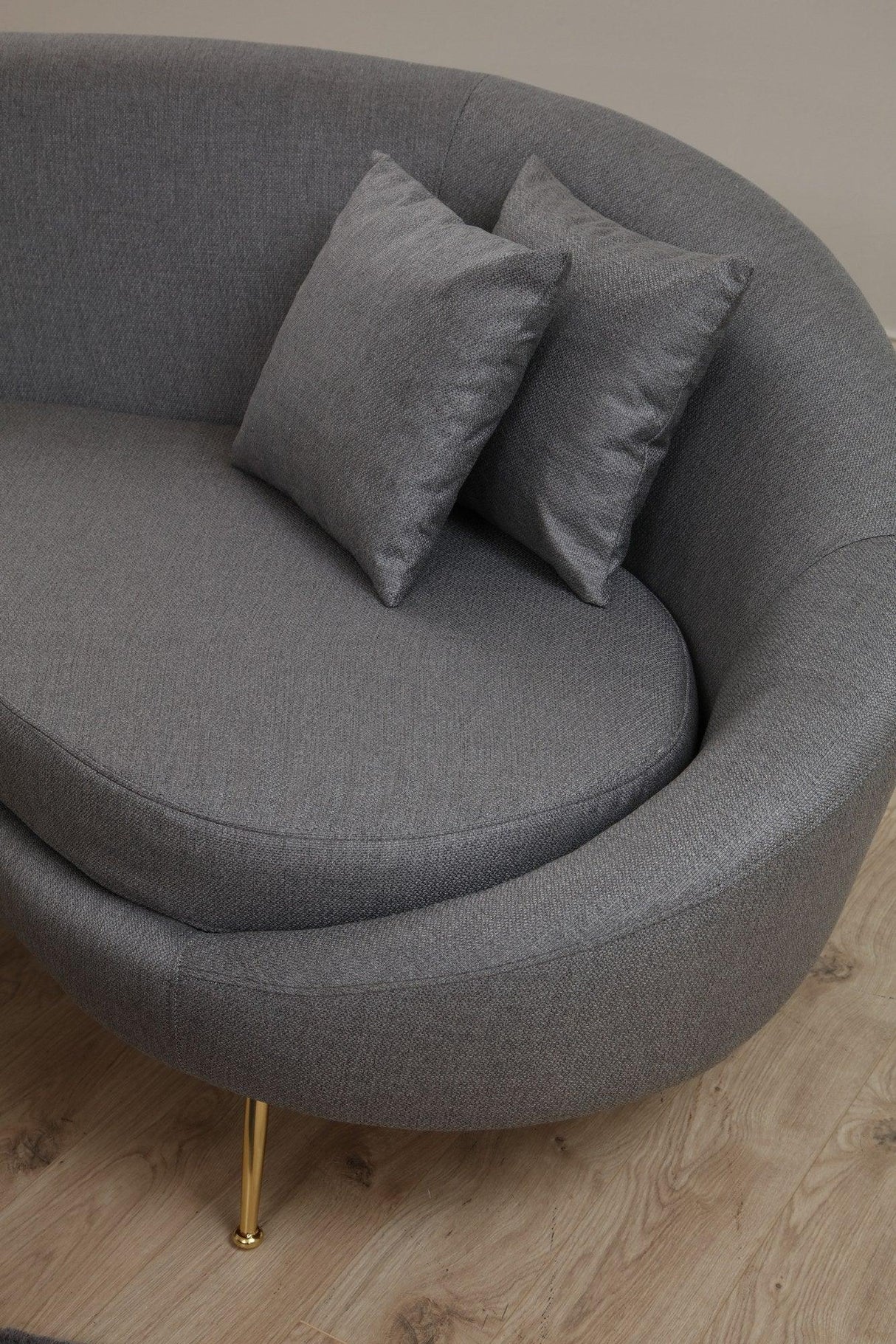Canapea Lux KafKef 4 Locuri, Gri inchis, 255x85x120 cm