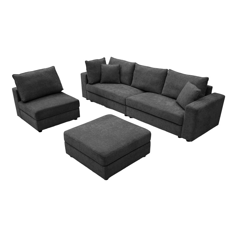 Canapea Navaro, Stofa, 281x256x85 cm - Antracit