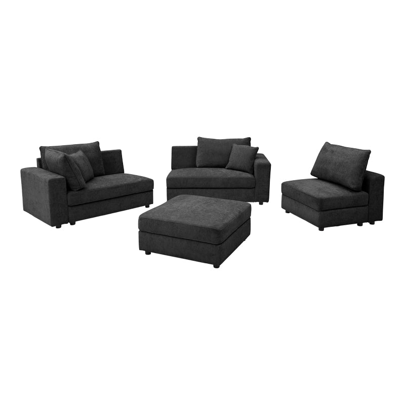 Canapea Navaro, Stofa, 281x256x85 cm - Antracit