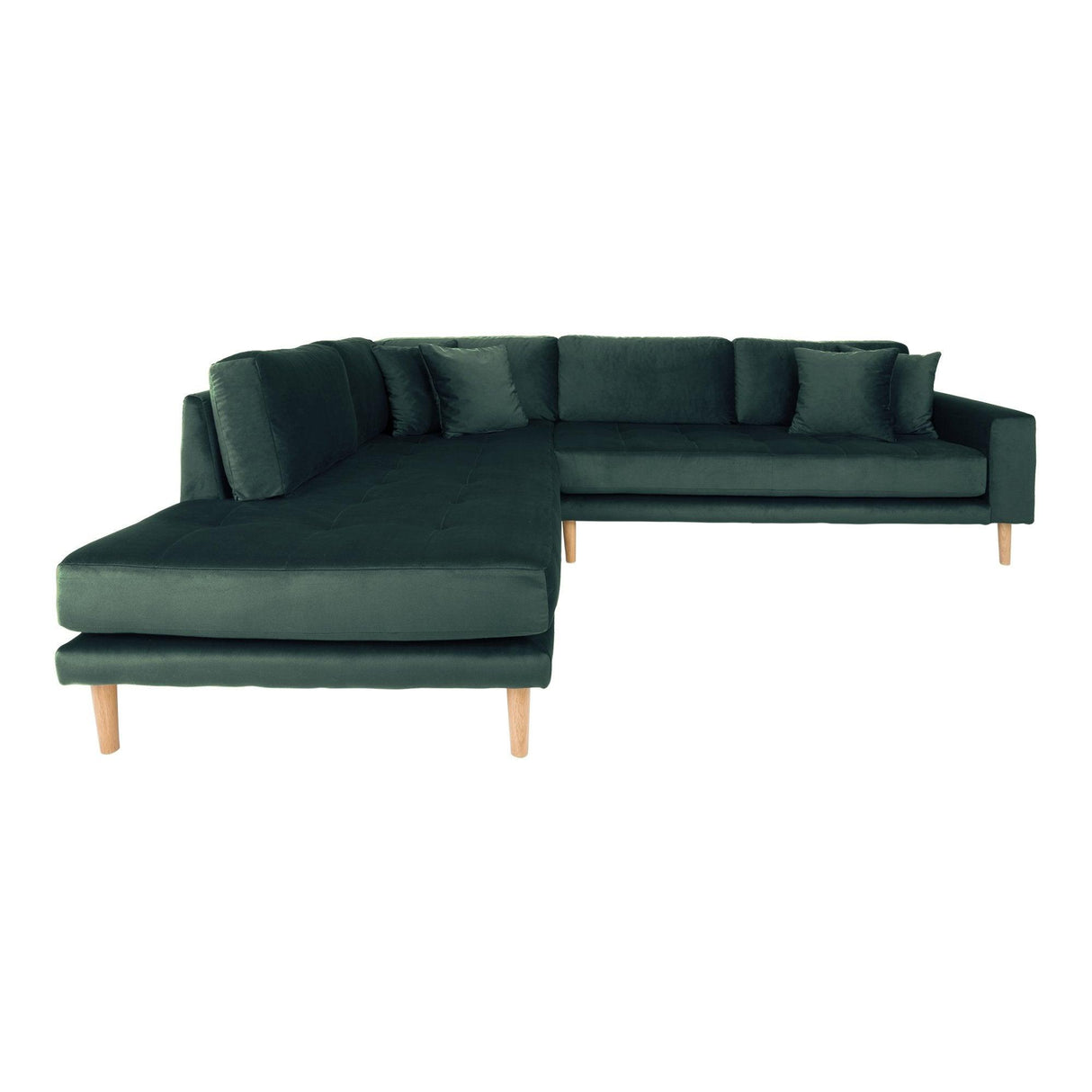 Coltar Lido, stânga, Verde Olive, 257x76x92 cm