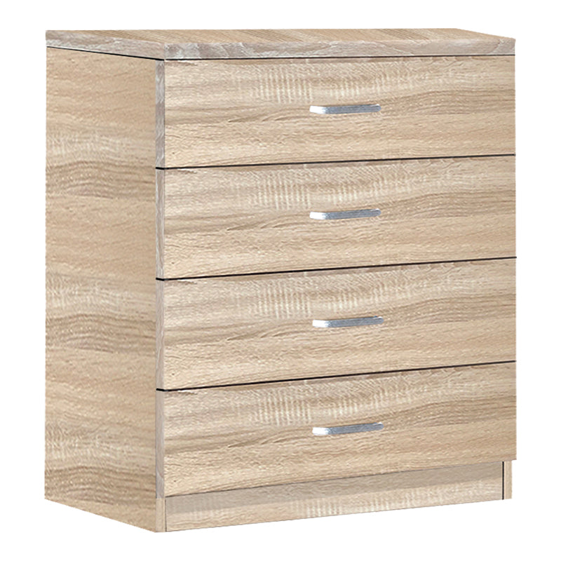 Comoda cu 4 sertare Killian, Sonoma - Wenge, 80x40x80 cm - Comoda cu 4 sertare Killian, Sonoma - Wenge, 80x40x80 cm