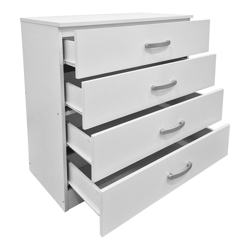Comoda cu sertare Athos, Lemn, 80x40x79 cm - Alb