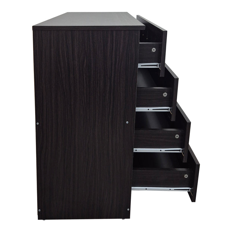 Comoda cu sertare Athos, Lemn, 80x40x79 cm - Nuc