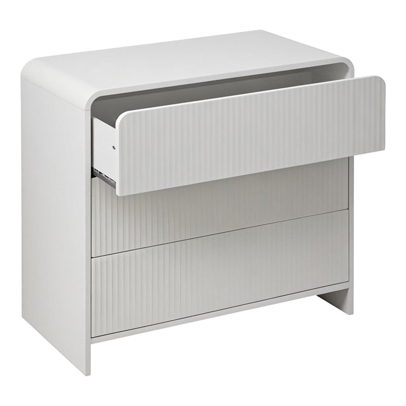 Comoda cu sertare Zeplen, Alb, 80x40x75 cm