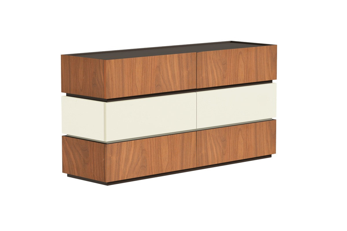 Comoda Sonlen, MDF si melamina, 120x40x72 cm - Nuc