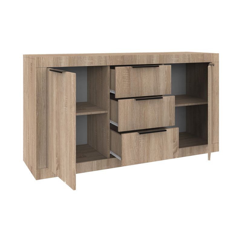 Comoda Doha, Diverse culori, 150x45x80 cm - Stejar