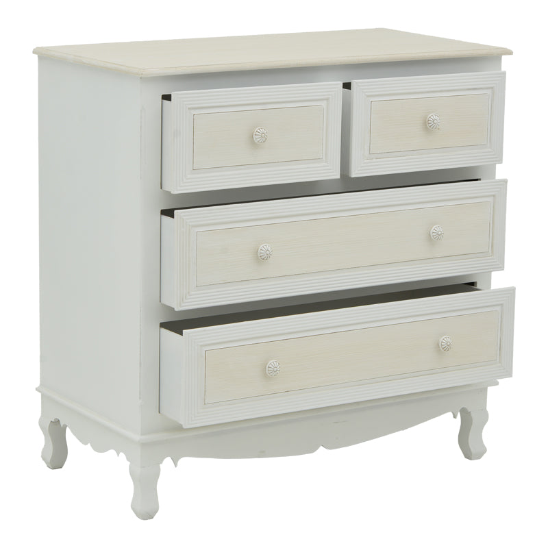 Comoda Joliene, Alb, 80x40x80 cm