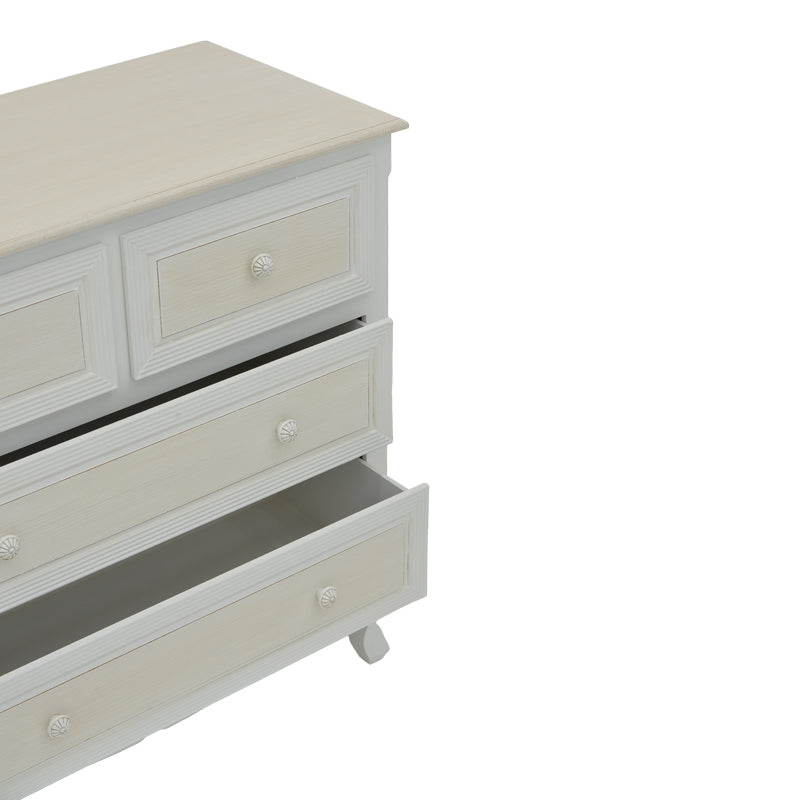 Comoda Joliene, Alb, 80x40x80 cm