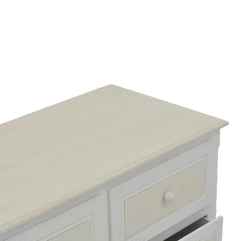 Comoda Joliene, Alb, 80x40x80 cm