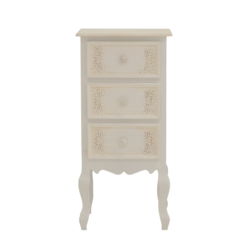 Comoda mdf Alb, antic, 40x34x82 cm