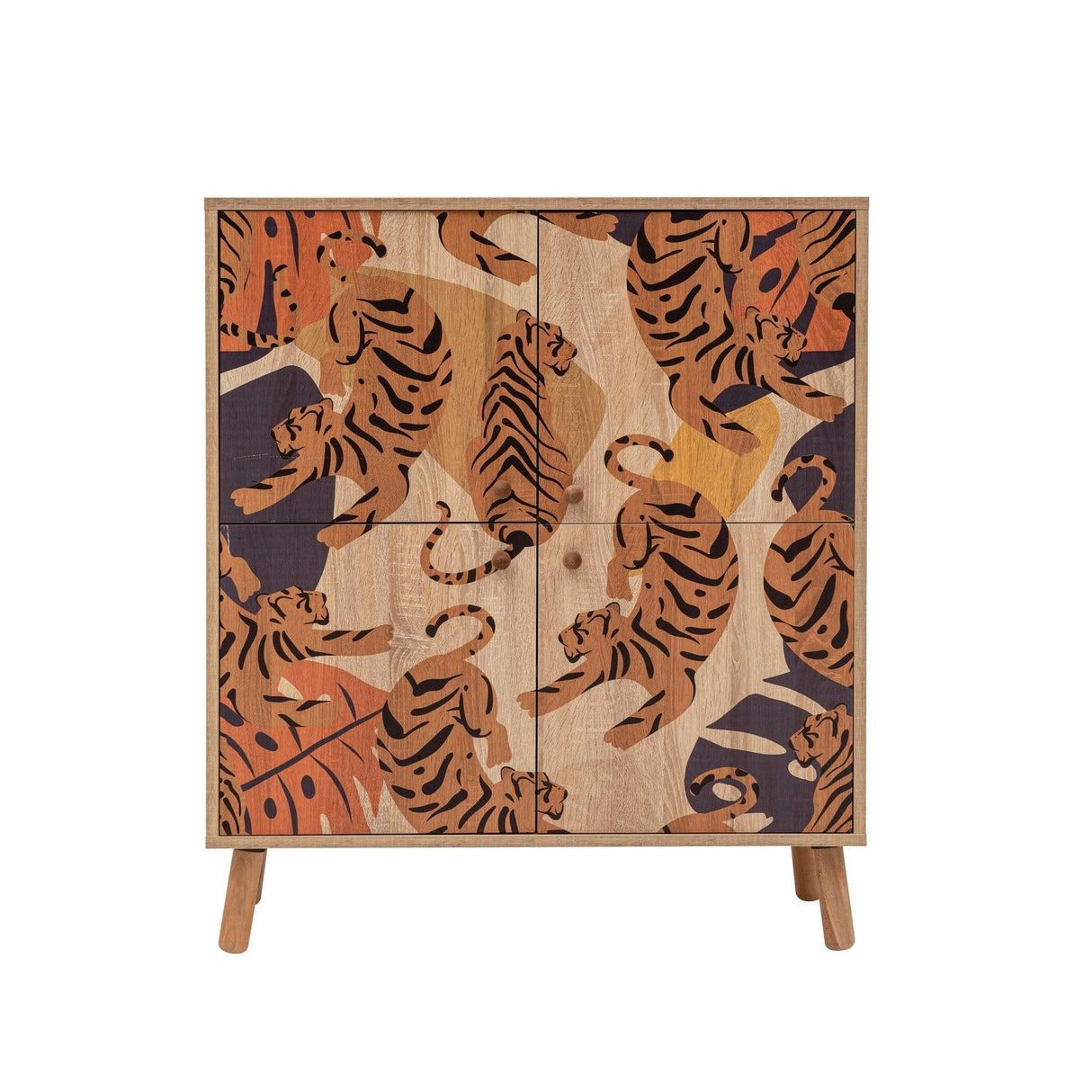 Comoda Multilux, 95x111x36 cm - Portocaliu