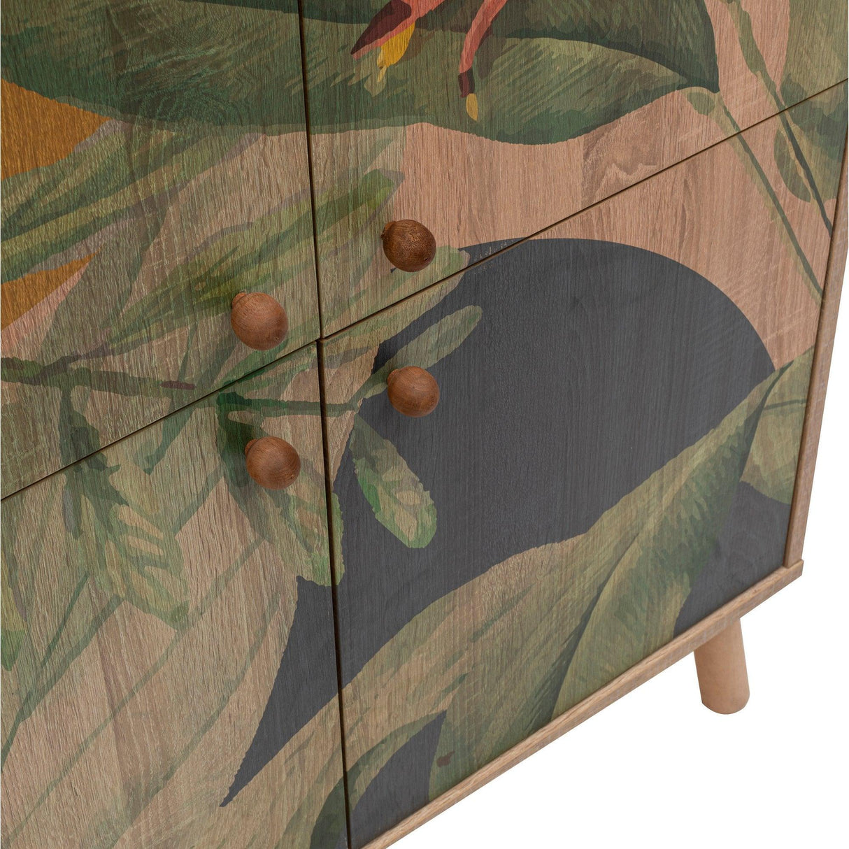 Comoda Multilux, 95x111x36 cm - Verde