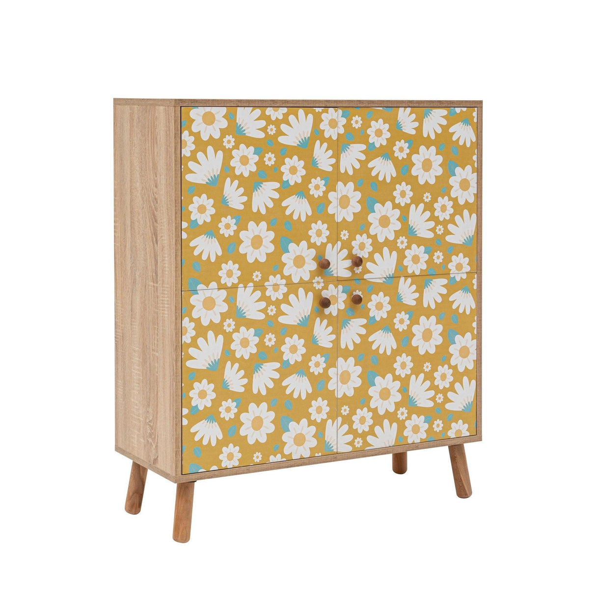 Comoda Multilux, 95x111x36 cm - Auriu
