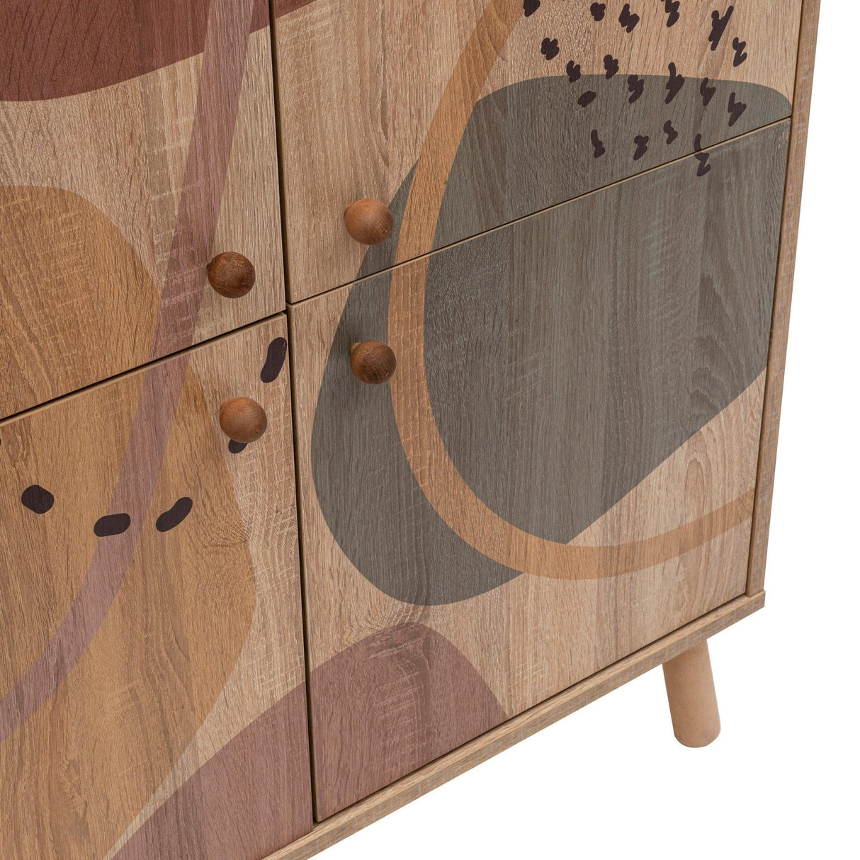 Comoda Multilux, 95x111x36 cm - Multicolor
