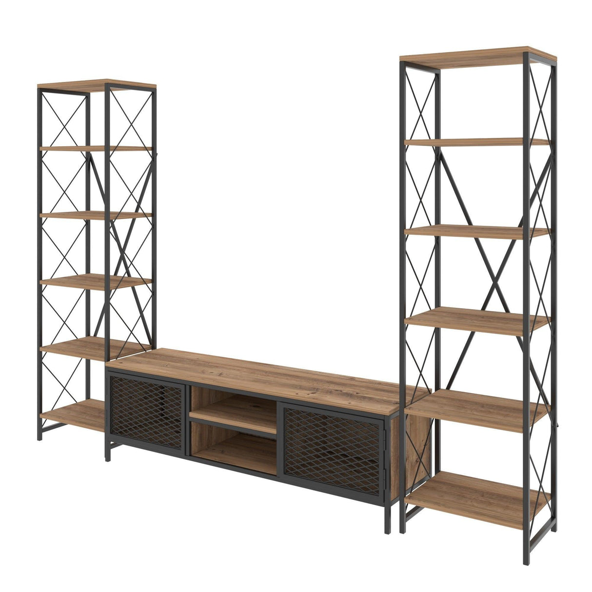 Comoda TV Bloon, Stejar, 150x40x47 cm