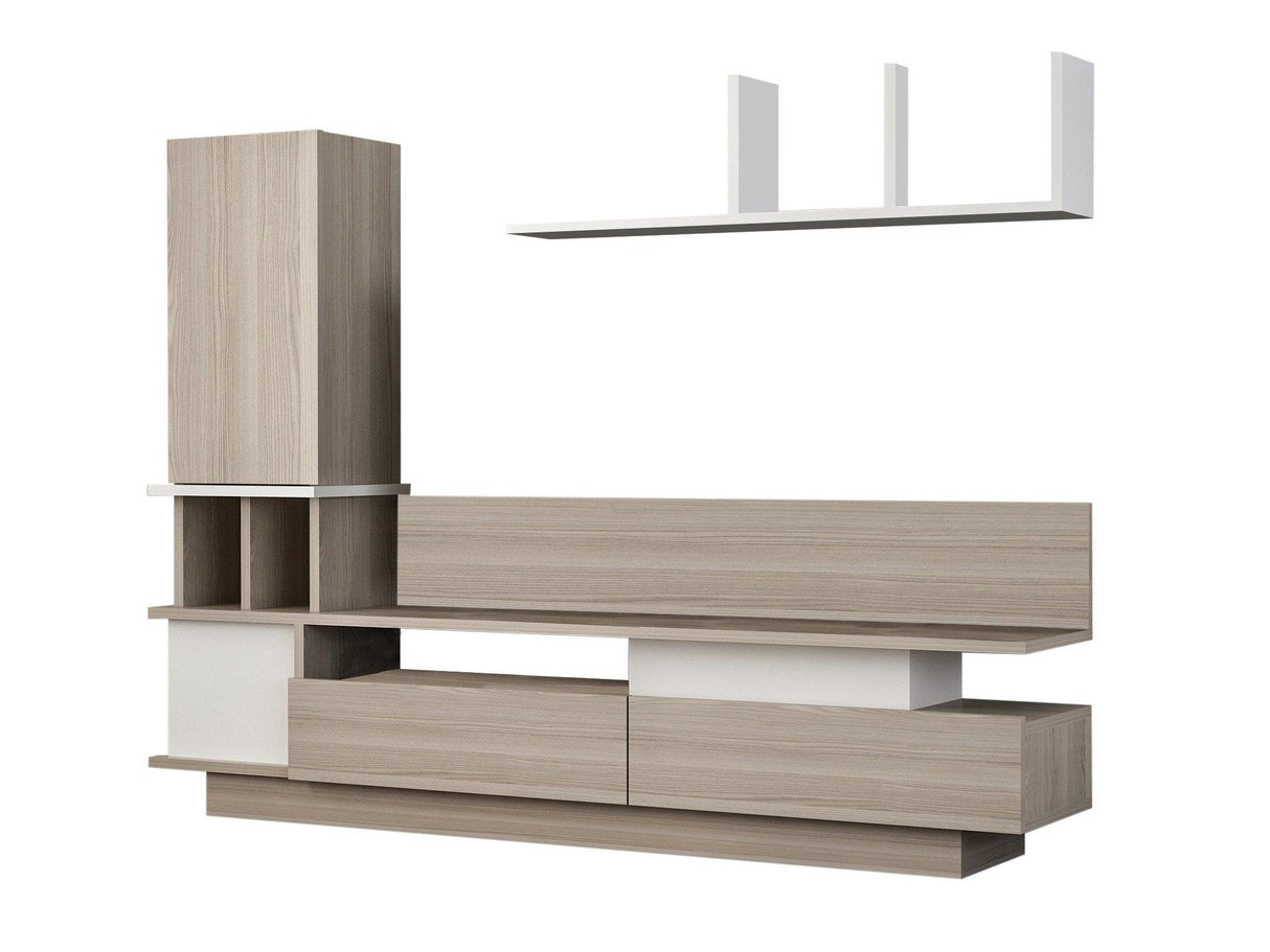Comoda Tv Como - White, Cordoba, Alb, 118.5x31.5x17 cm