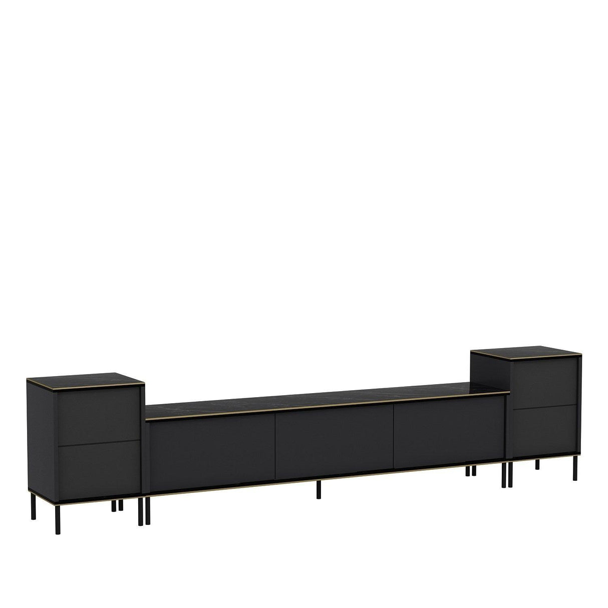 Comoda Tv Imaj, Gri, 180x45x35 cm - Gri