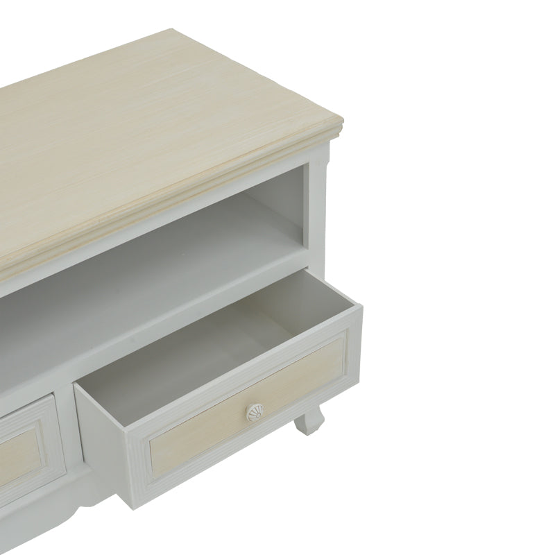 Comoda TV Joliene, Alb, 100x42x61 cm