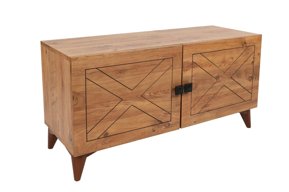 Comoda TV Roza, Lemn, Natural, 100x54x35 cm