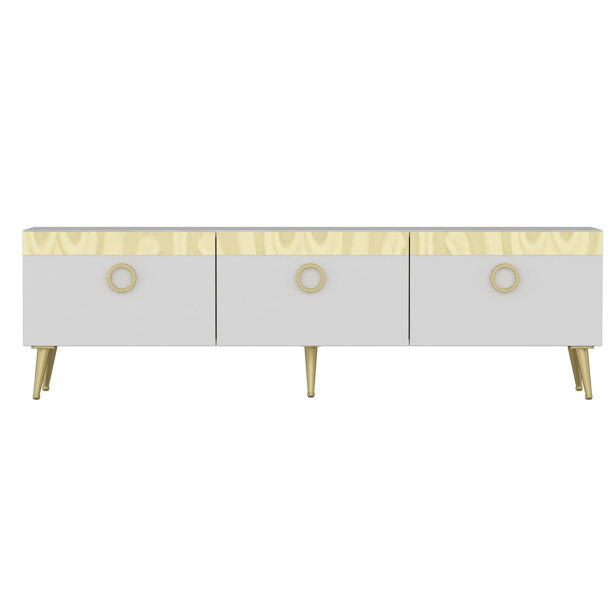 Comoda TV Safar - White, Alb, 150x45x30 cm