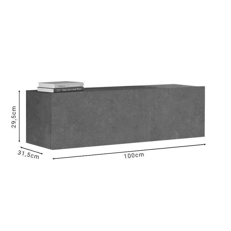 Comoda TV Serit, 100x31x29 cm - Gri