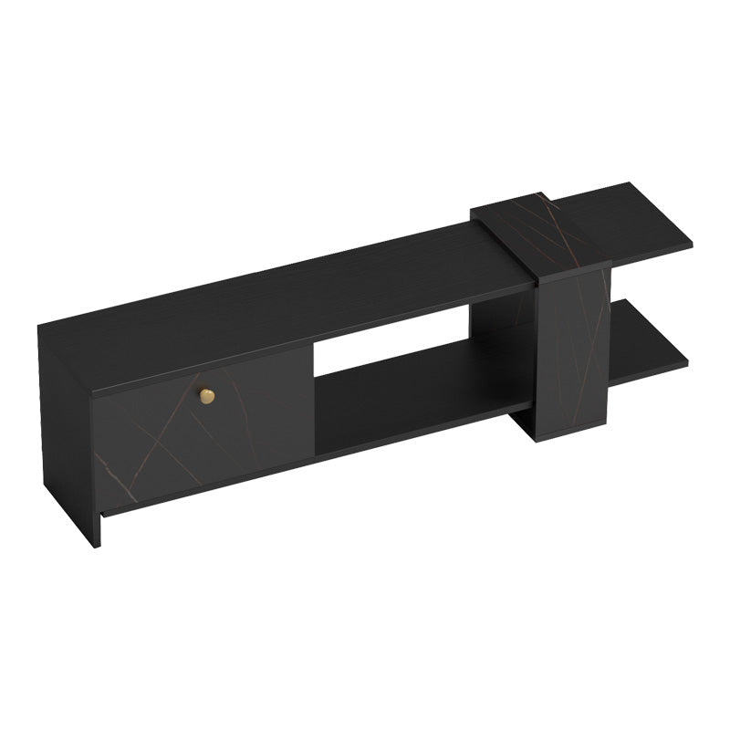 Comoda TV Standi, Negru, 120x25x36 cm