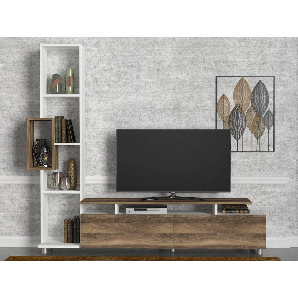 Comoda Tv Tulip TV Unit, Alb, 30x167x160 cm - Nuc Alb