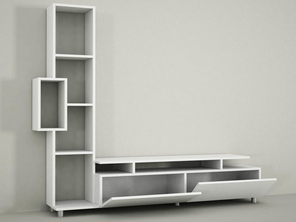 Comoda Tv Tulip TV Unit, Alb, 30x167x160 cm - Alb