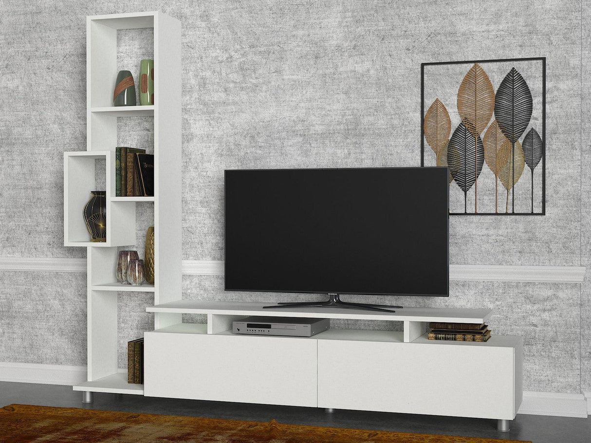 Comoda Tv Tulip TV Unit, Alb, 30x167x160 cm - Alb