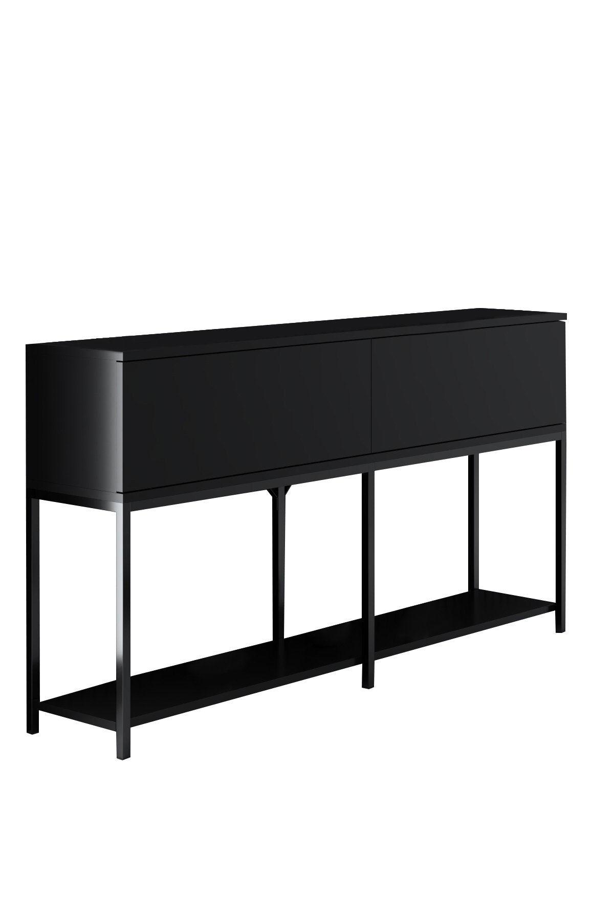 Consolă Furniture Lord, Negru - White Gold, 150x30 cm - Negru