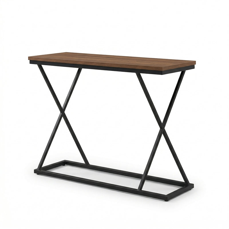 Consola Glimmer, Metal, 100x30x80 cm - Nuc-Negru
