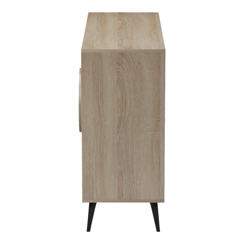 Consola Bufet Gora, Pal melaminat, 110x36x82 cm - Sonoma-Marmura Bej