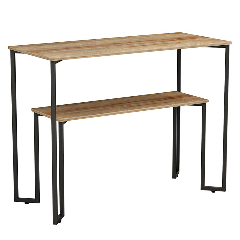 Consolă Homer, Natural - Gri, 110x48x85 cm - Consolă Homer, Natural - Gri, 110x48x85 cm