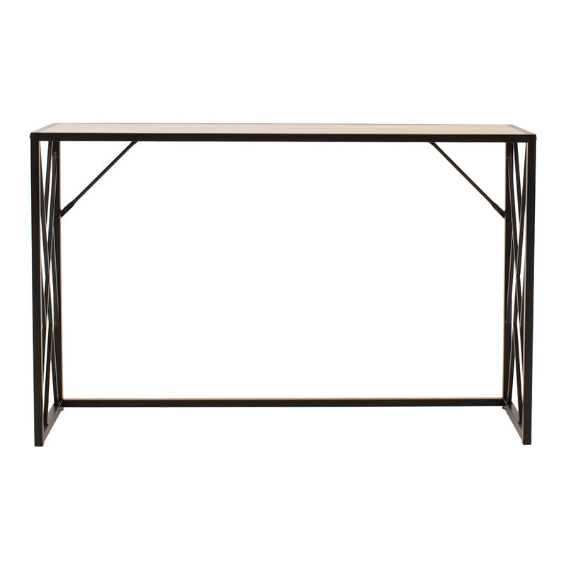 Consola Ivy, nuc - neagra, 120x35x75 cm