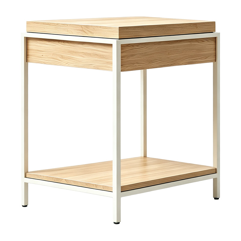 Consolă Odar, cu depozitare, Diverse culori, 63x63x80 cm - Stejar - Alb | SKU: 431-000013 | Consolă Odar, cu depozitare, 63x63x80 cm, varianta Stejar - Alb, produs pentru amenajarea locuinței, disponibil online în România la CasaMob
