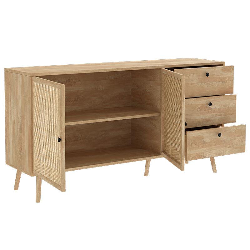 Consolă Oslo, Sonoma - Negru, 150x39x79 cm - Sonoma