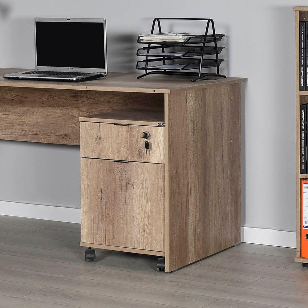 Corp Mobil RKM-311-DD-1 Home Collection® Rio Rollbox, usa, sertar cu cheie, 41x61x45 cm - Natur | SKU: RKM-311-TT-1