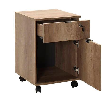 Corp Mobil RKM-311-DD-1 Home Collection® Rio Rollbox, usa, sertar cu cheie, 41x61x45 cm - Natur | SKU: RKM-311-TT-1