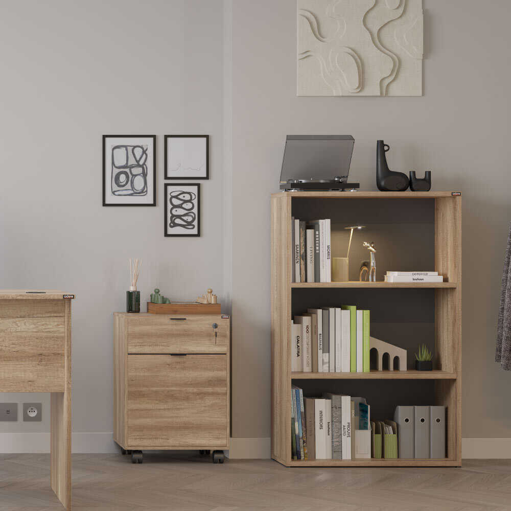 Corp Mobil RKM-311-DD-1 Home Collection® Rio Rollbox, usa, sertar cu cheie, 41x61x45 cm - Natur | SKU: RKM-311-TT-1