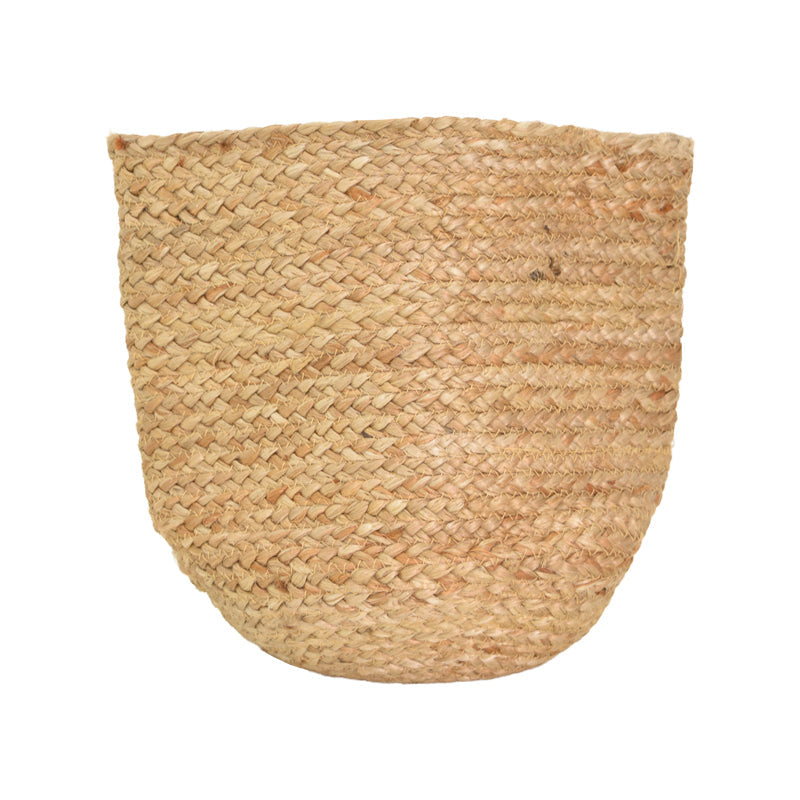 Coș decorativ cu functie de organizare Mideko, Juta, Natur, 25x25 cm