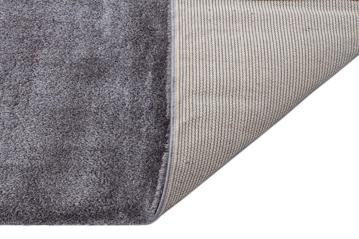Covor de living / dormitor Maze Home Comfort Shaggy, Antiderapant, Gri, 80x150 cm