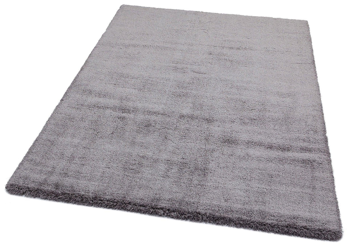 Covor de living / dormitor Maze Home Comfort Shaggy, Antiderapant, Gri, 80x150 cm