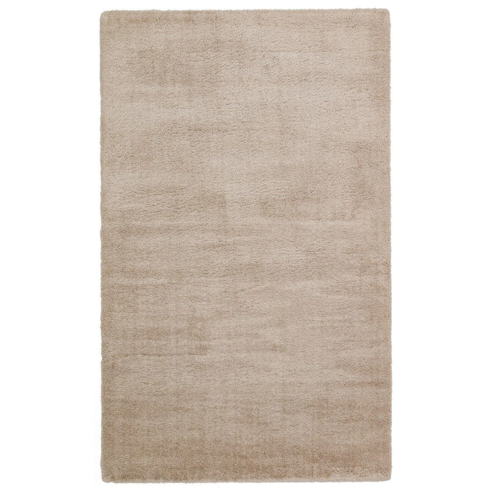 Covor de living / dormitor Maze Home Comfort Shaggy, Beige, 133x190 cm