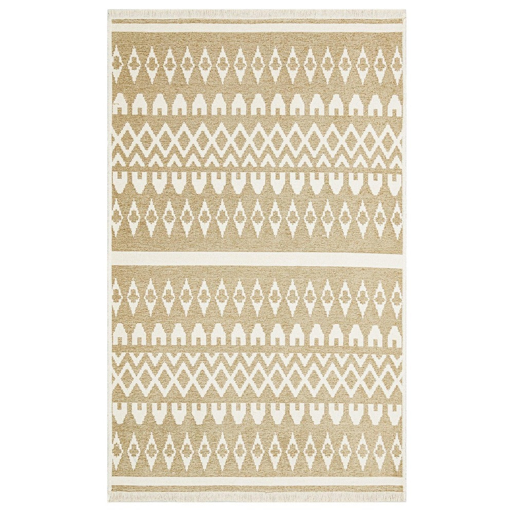 Covor de living / dormitor Maze Home Mondo Reversibil, Cream Beige 03 (diverse dimensiuni), 120x180 cm - Bej