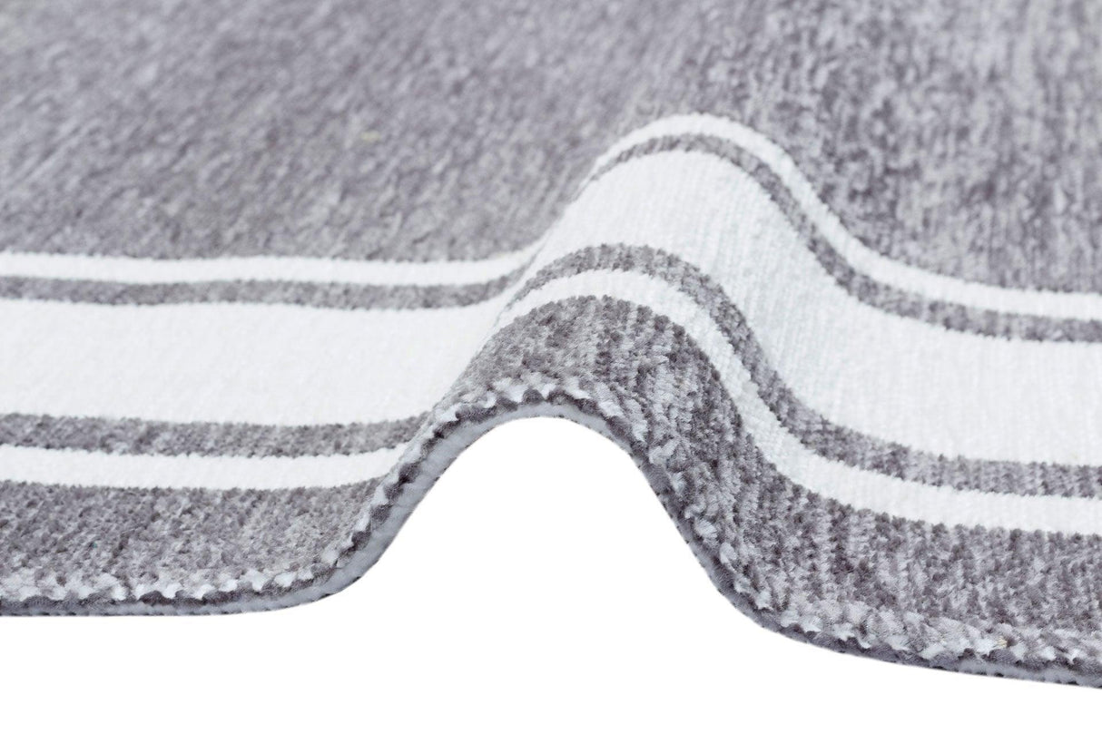 Covor de living / dormitor Maze Home Noa Reversibil, Lavabil, Gri - Alb (diverse dimensiuni), 115x180 cm - Covor Maze Home NOA, Reversibil, Grey White - Adorehome.ro - Covoare - Maze - NK 06 GREY WHITE _ 75*150